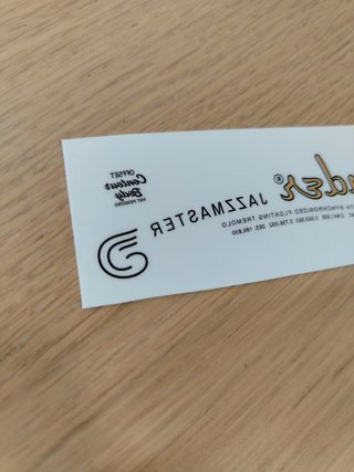 Decal Fender Jazzmaster CBS 1964 - Mirror Transfer