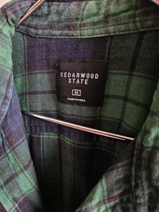 Camisa hombre Cedarwood State cuadros verde/azul