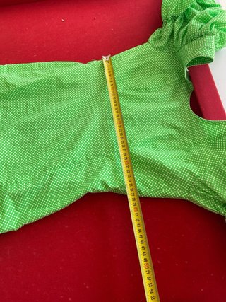 74.-Traje Flamenco Verde Lunares
