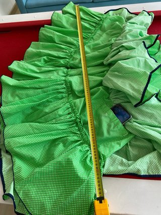 74.-Traje Flamenco Verde Lunares