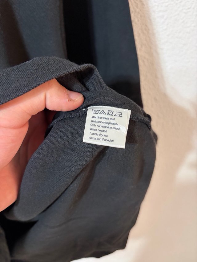 Polo Dockers Negro 100% Algodón Manga Corta