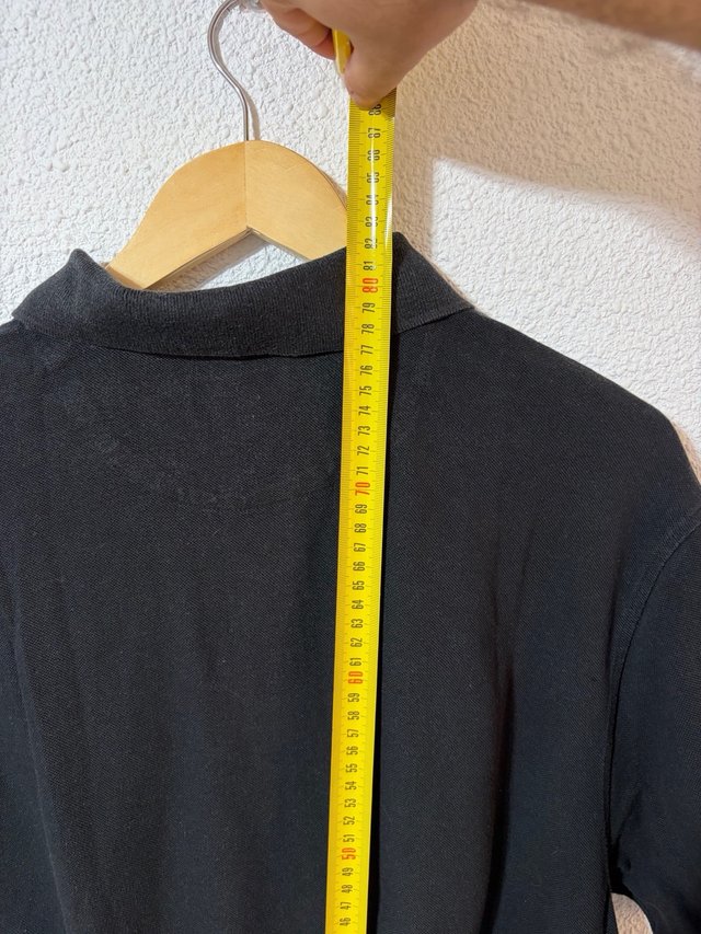 Polo Dockers Negro 100% Algodón Manga Corta
