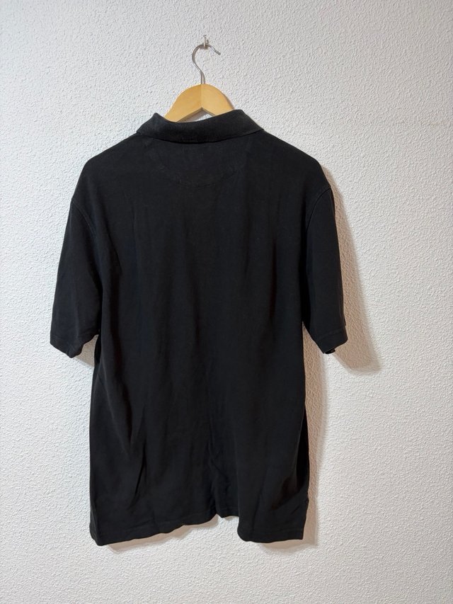 Polo Dockers Negro 100% Algodón Manga Corta