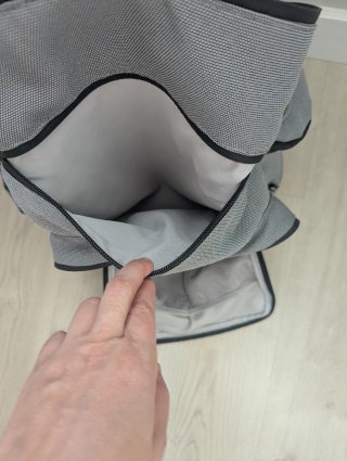 Bolso Mochila Inglesina Gris