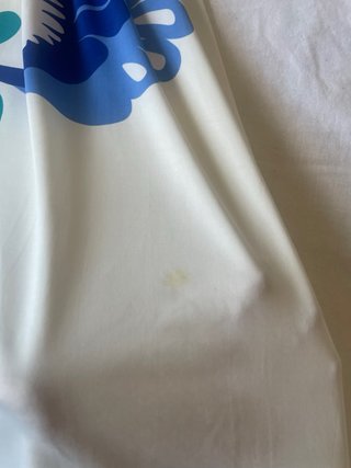 Vestido blanco con estampado floral