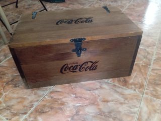 Baúl Coca-Cola de Madera