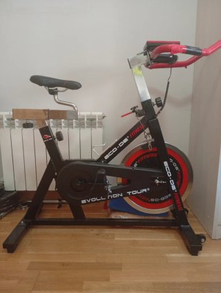 Bicicleta Estática Spinning Roja