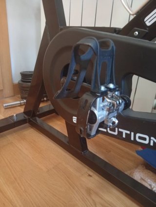 Bicicleta Estática Spinning Roja