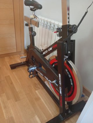 Bicicleta Estática Spinning Roja