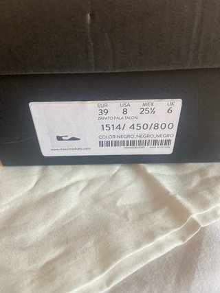 Massimo Dutti Zapatos Negros Talla 38