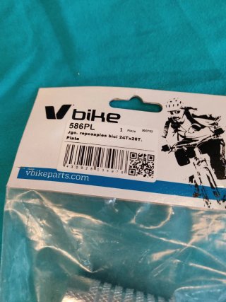 Reposapiés BMX V-Bike plateados