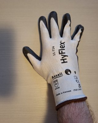 1 paio di guanti Ansell HyFlex 11/724 Taglia 9
