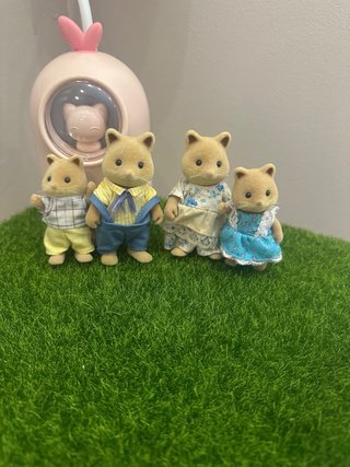 Familia Zorros Miel Sylvanian Vintage