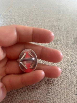 Anillo de plata con diseño espiral