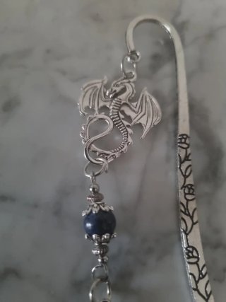 Marcapáginas dragón y espada