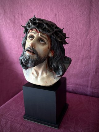 Busto Cristo Limpias antiguo Olot