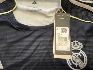 Camiseta Real Madrid Adidas Negra Talla M