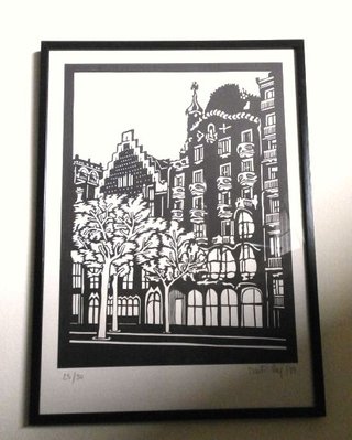 MARTI PEY - Litografia 1989 - 23/30 - Casa Batllo