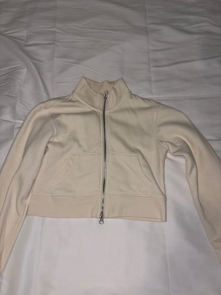 Sudadera Bershka Beige Cremallera