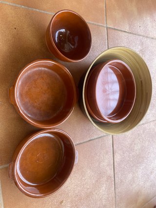 Cuenco Barro macetas terraza macetero plantas hoja