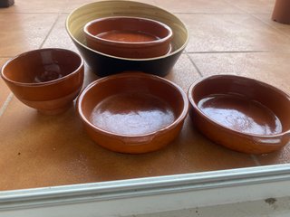 Cuenco Barro macetas terraza macetero plantas hoja