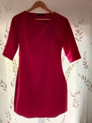 Vestido Mango Rojo Talla L