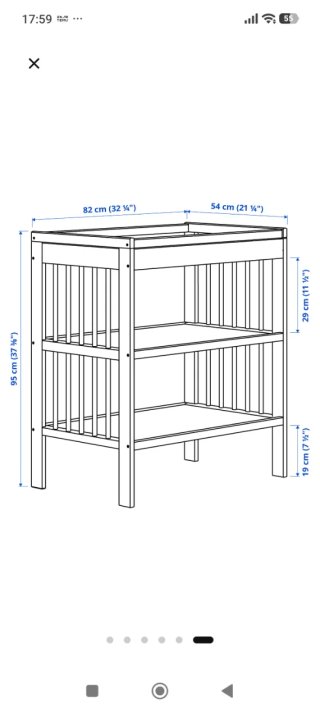 Cambiador bebé IKEA blanco