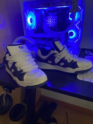 Zapatillas Polinesia Azul y Blanco