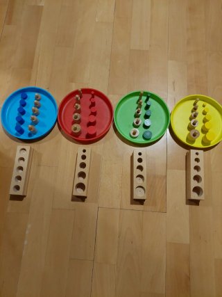 Juego Montessori Cilindros Colores