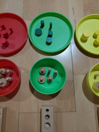 Juego Montessori Cilindros Colores