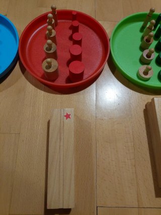 Juego Montessori Cilindros Colores