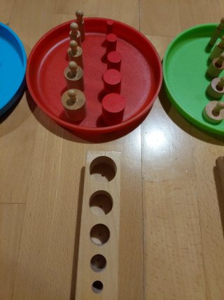 Juego Montessori Cilindros Colores