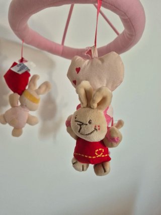 Móvil Cuna Chicco Peluches Rosas