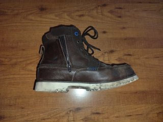Botas de moto marrones marca Overlap. Talla 42