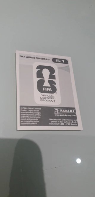 Panini Dani Carvajal Gold crumple Mundial 2026