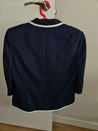Chaqueta americana Punt Roma azul marino. Talla 44