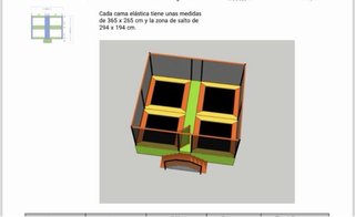 Camas elásticas para parques infantiles