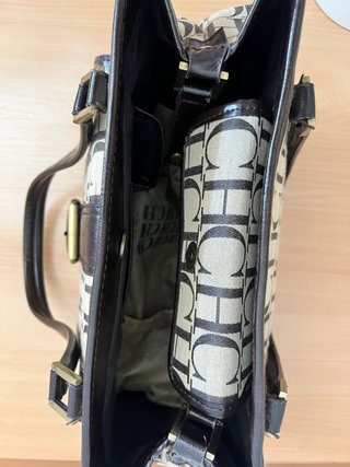 Bolso Carolina Herrera Original Beige/Marrón