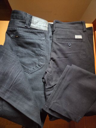 Pantalones vaqueros negros Lee y de vestir Lois