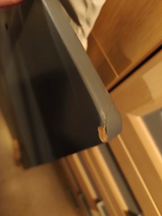 Cuna de bebé madera y gris