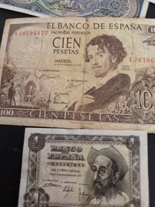 Lote Billetes Españoles historicos.