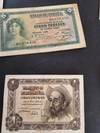 Lote Billetes Españoles historicos.