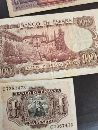 Lote Billetes Españoles historicos.