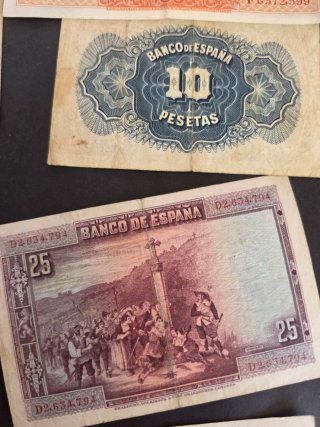 Lote Billetes Españoles historicos.