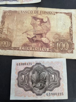 Lote Billetes Españoles historicos.