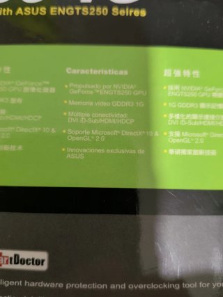 Tarjeta Gráfica ASUS ENGT250 1GB GDDR3