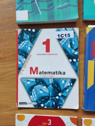 Libros matemáticas ESO (1/2/3) en euskera