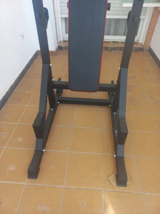 Estación de dominadas y banco abdominales