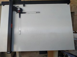 Mesa de dibujo técnico con paralex 140 por 110 cm