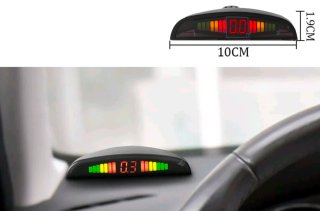 Kit 4 Sensori Parcheggio Auto Neri Display LED Son